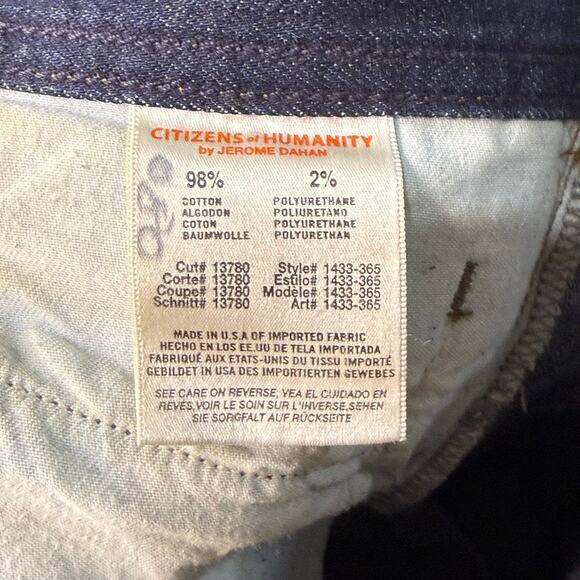 Citizens of Humanity Women's Mandy High Waist Retro Slim Jeans Size 30 - Picture 2 of 5